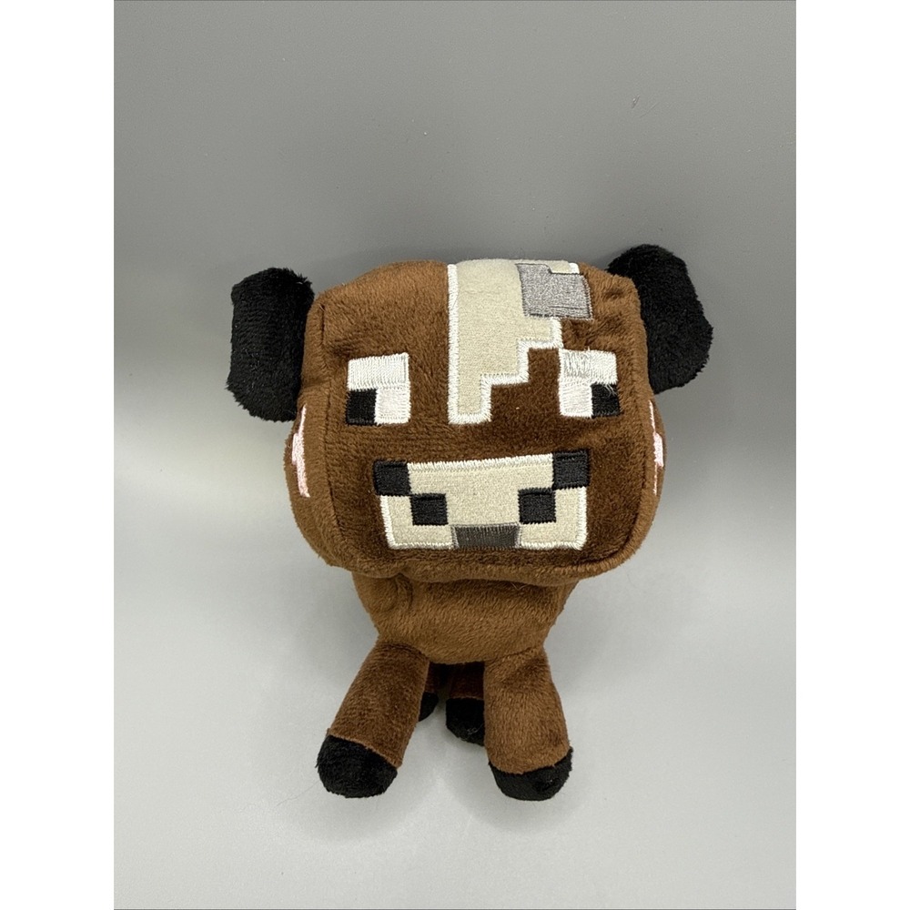 Minecraft Baby Cow Plush Stuffed Animal Toy 2014 Mojang Video Game Character